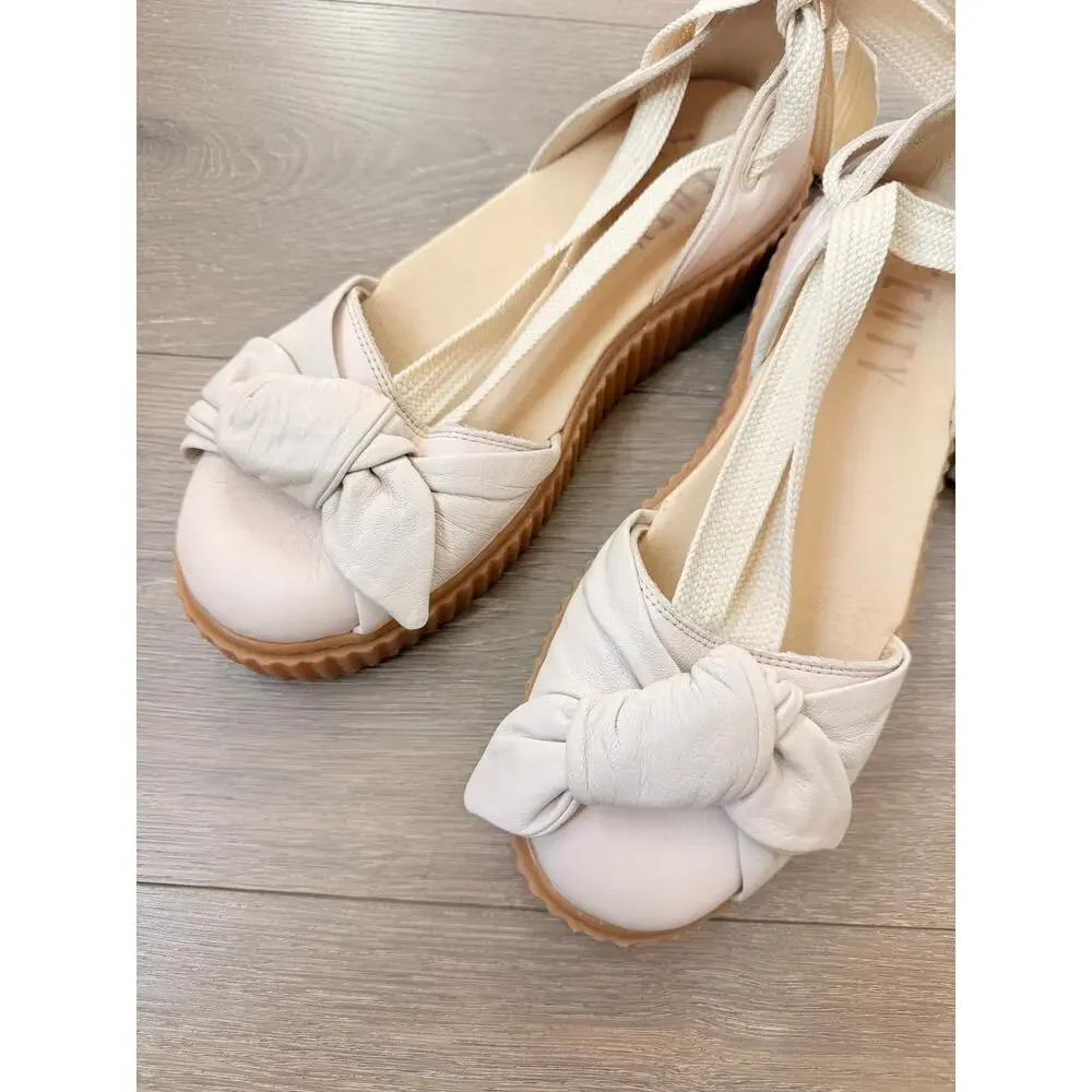 PUMA x FENTY Off-White Rhianna Bow Creeper Strapy Sandals US‎ 10 EU 41 Coquette